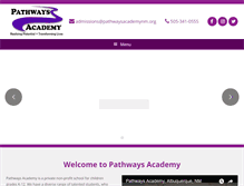 Tablet Screenshot of pathwaysacademynm.org